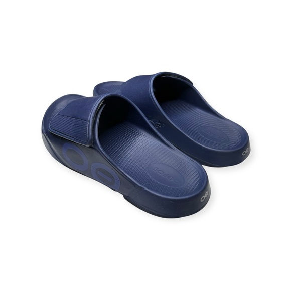 OOFOS® 𖦹 OOahh Sport Flex Washable Pool Slide Recovery Sandals 𖦹 Navy 𖦹 13 EU 46 - Picture 7 of 16